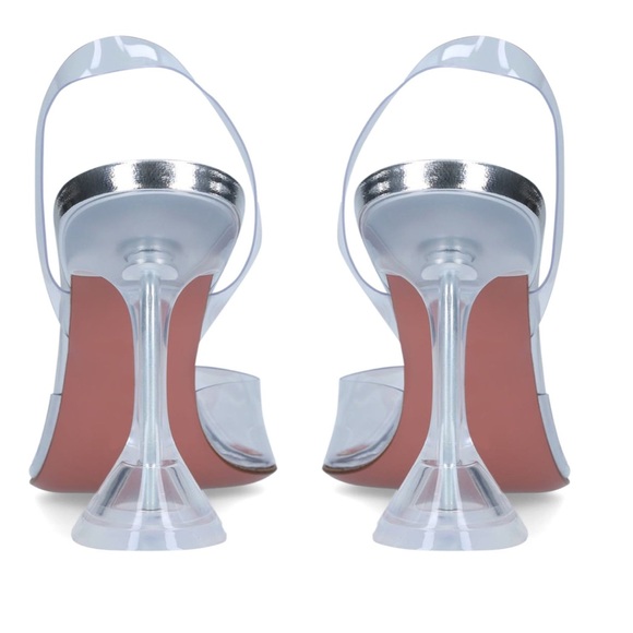 Amina muaddi Transparent Holli Slingback Pumps 95 - Picture 2 of 4